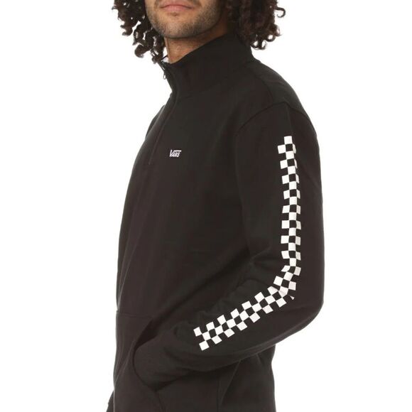 Vans Versa (Black/Checkerboard) Quarter Zip Pullover, Size Men’s Small - Picture 3 of 7